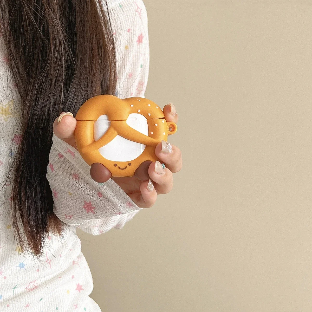 Pretzel Character AirPods Charger Case Cover