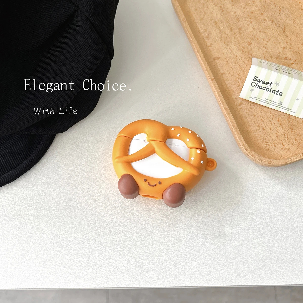 Pretzel Character AirPods Charger Case Cover