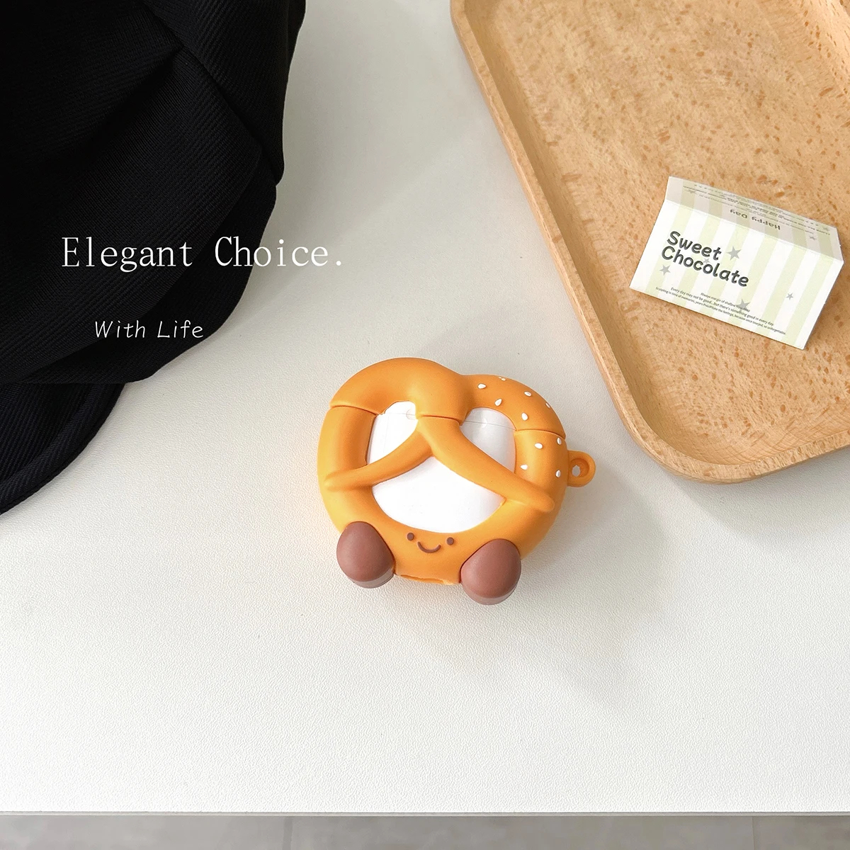 Pretzel Character AirPods Charger Case Cover