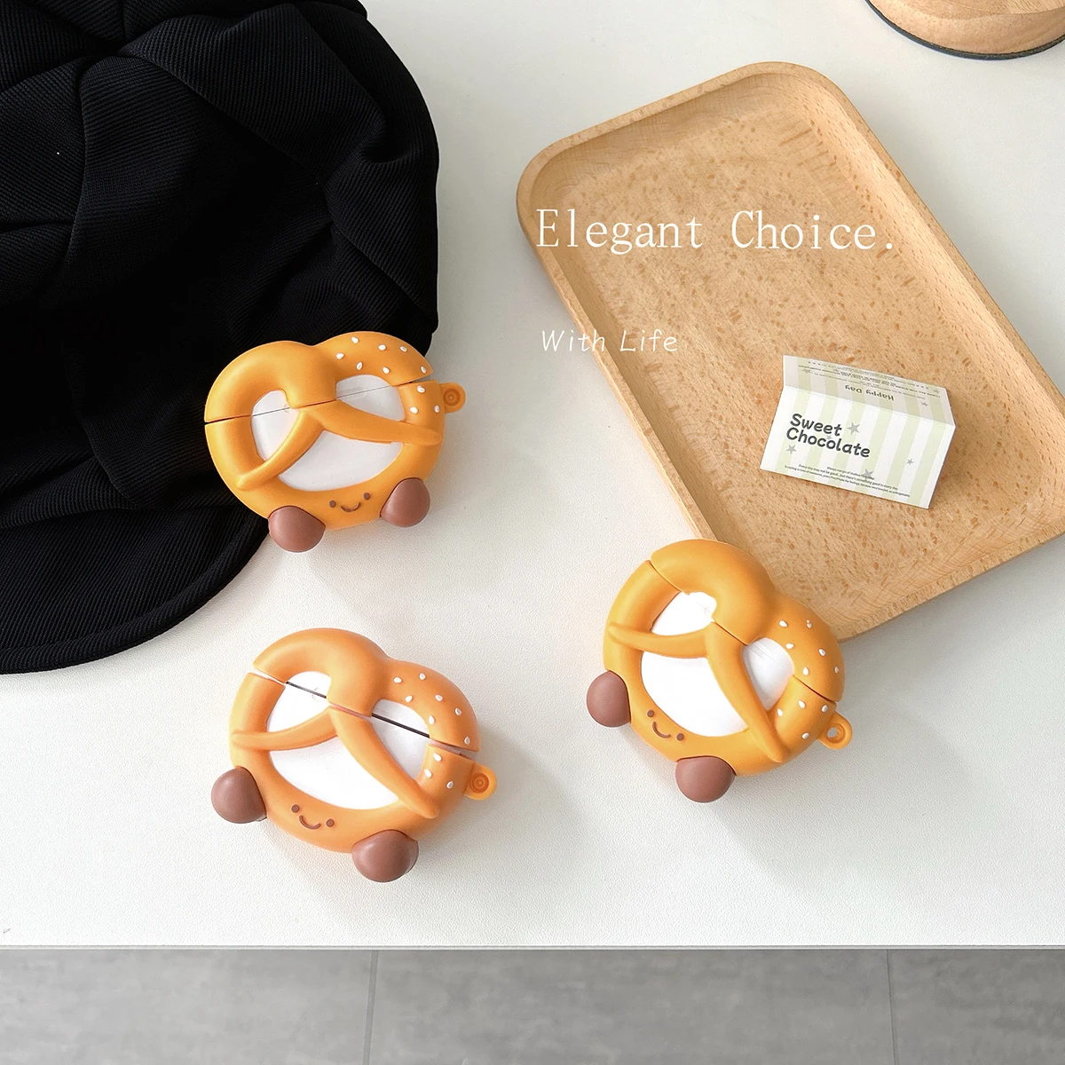 Pretzel Character AirPods Charger Case Cover