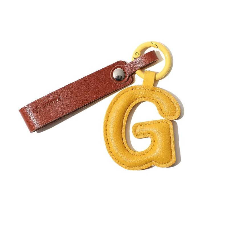 Puffy Letter Initial Bag Charm (26 Designs)