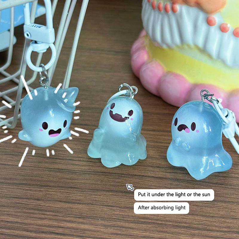 Glow in the Dark Ghost Character Clip on Charms (6 Designs)