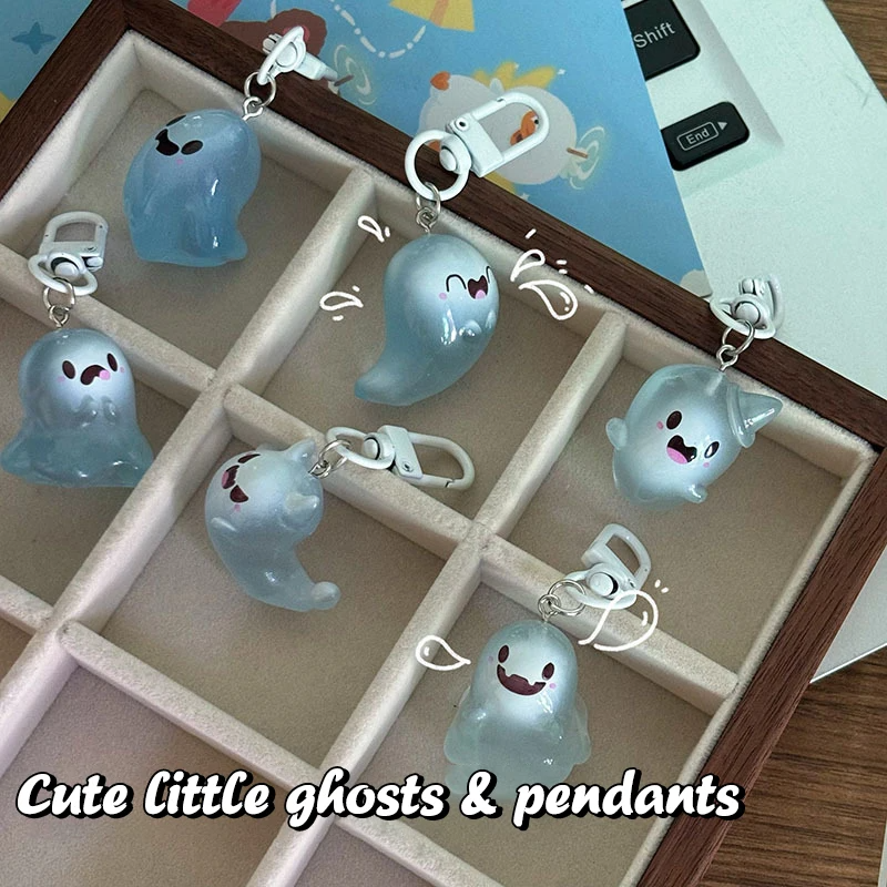 Glow in the Dark Ghost Character Clip on Charms (6 Designs)