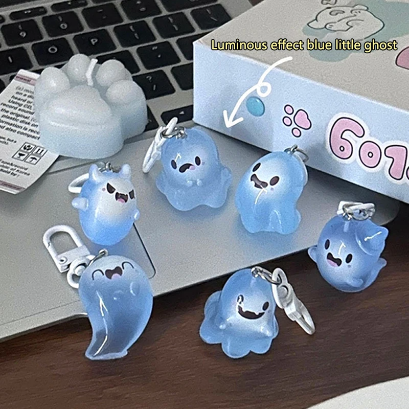 Glow in the Dark Ghost Character Clip on Charms (6 Designs)