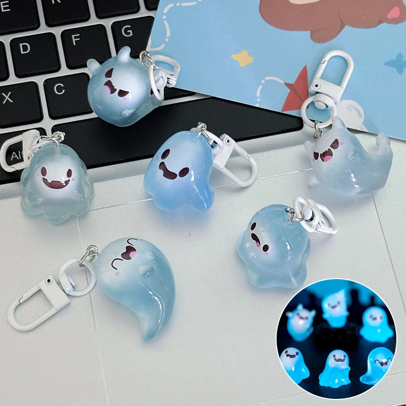 Glow in the Dark Ghost Character Clip on Charms (6 Designs)