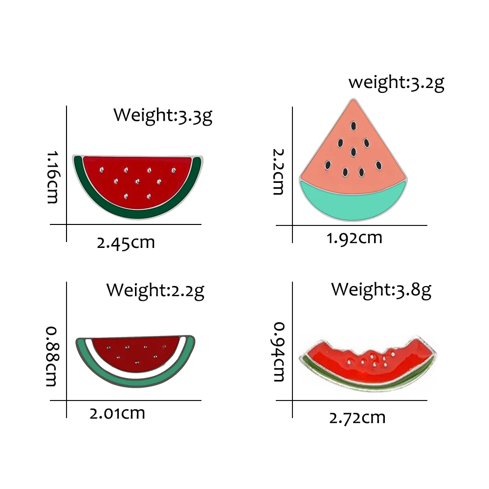 Watermelon Enamel Pin (4 Designs)