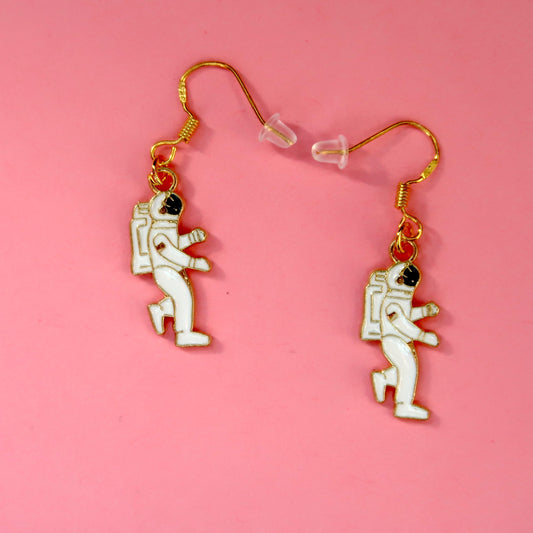 Dangly Astronaut Earrings