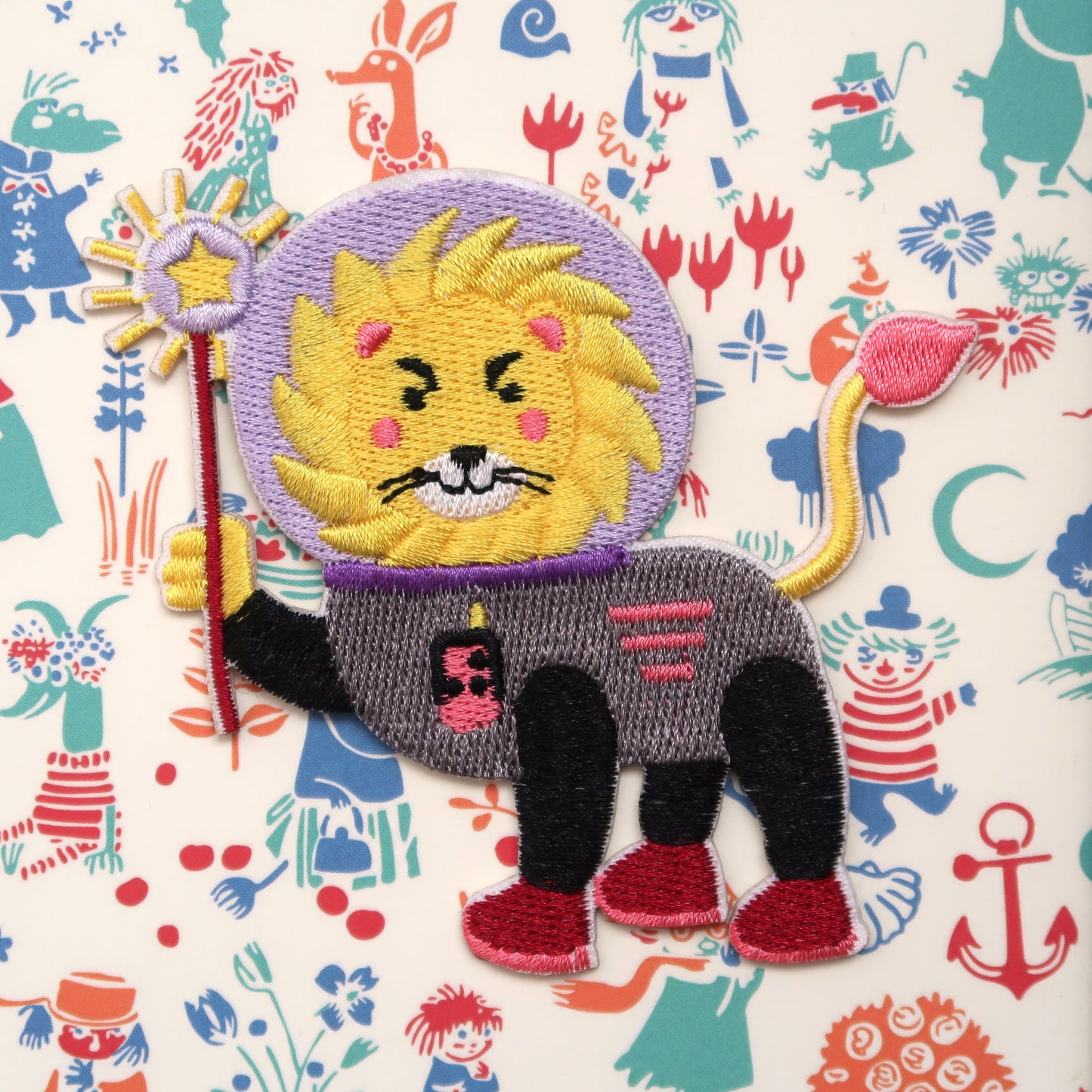 Astronaut Lion Sticker Patch