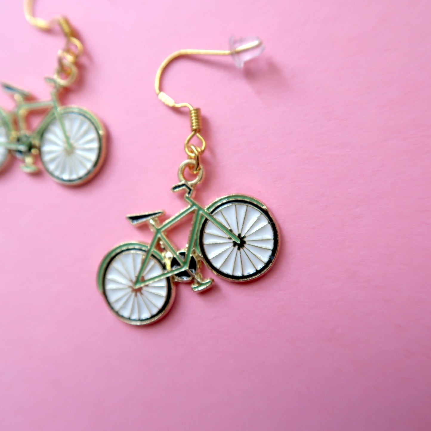 Dangly Bicycle Earrings