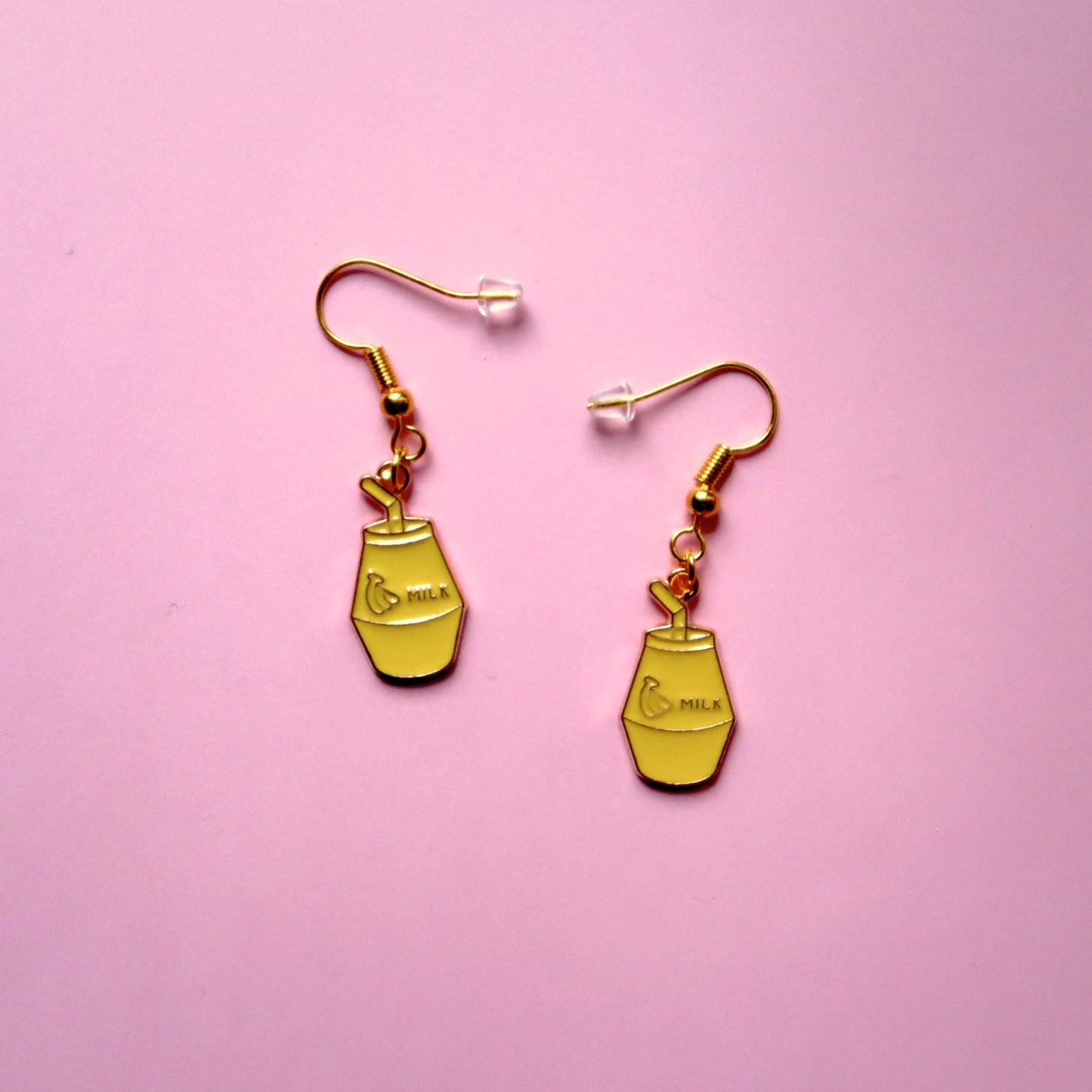 Dangly Banana Milk Earrings