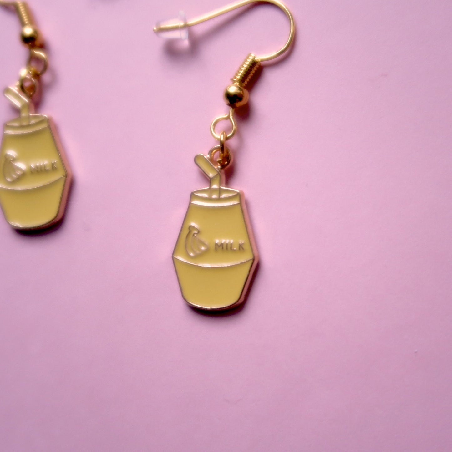 Dangly Banana Milk Earrings