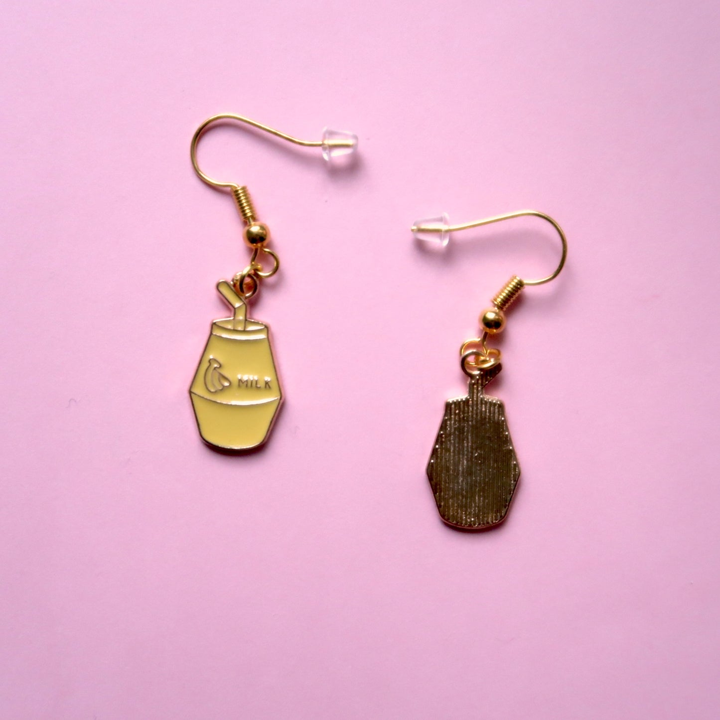 Dangly Banana Milk Earrings