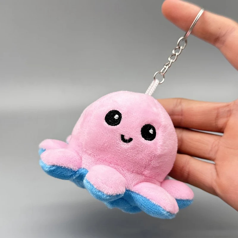 Reversible Octopus Plush Keychain (6 Colours)