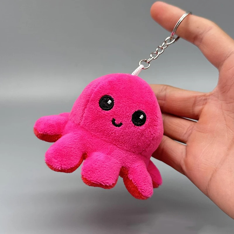 Reversible Octopus Plush Keychain (6 Colours)