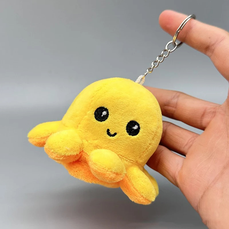 Reversible Octopus Plush Keychain (6 Colours)