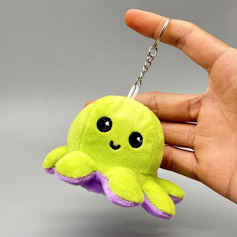 Reversible Octopus Plush Keychain (6 Colours)