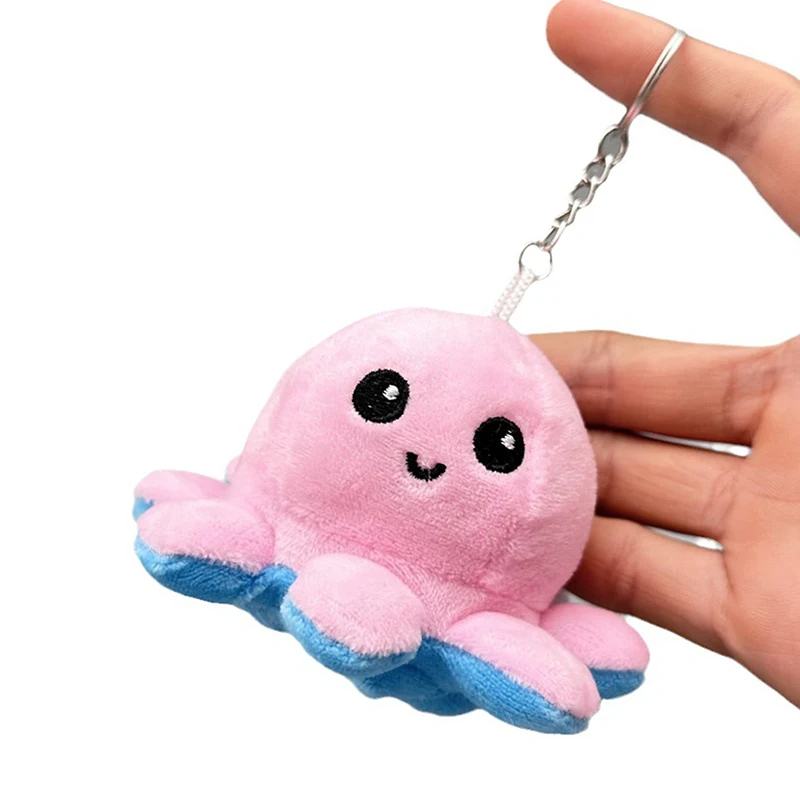 Reversible Octopus Plush Keychain (6 Colours)