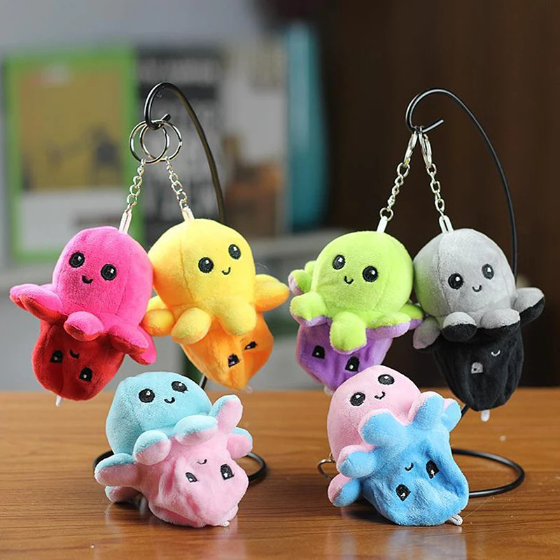 Reversible Octopus Plush Keychain (6 Colours)