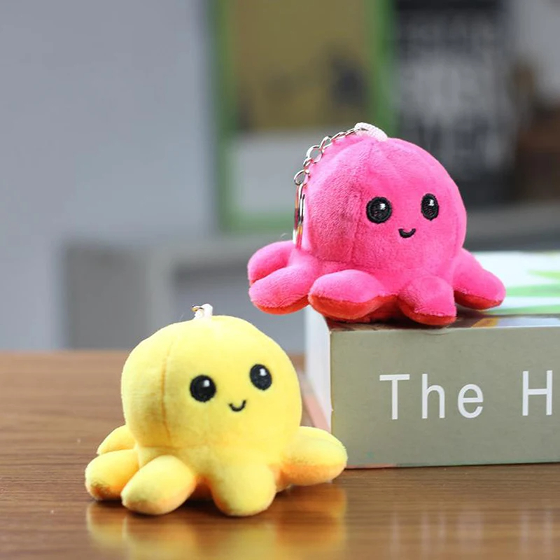 Reversible Octopus Plush Keychain (6 Colours)