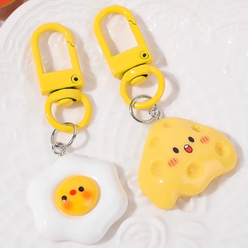 Egg and Cheese Clip on Charms (2 Designs)