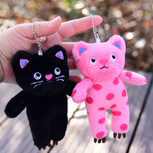 Plush Kitty Clip On Character (2 Colours)