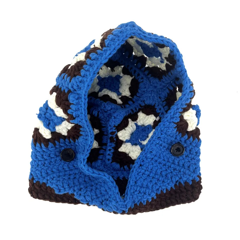 Crochet Granny Square Convertible Balaclava Hat (6 Colours)