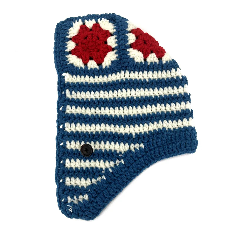 Crochet Granny Square Convertible Balaclava Hat (6 Colours)