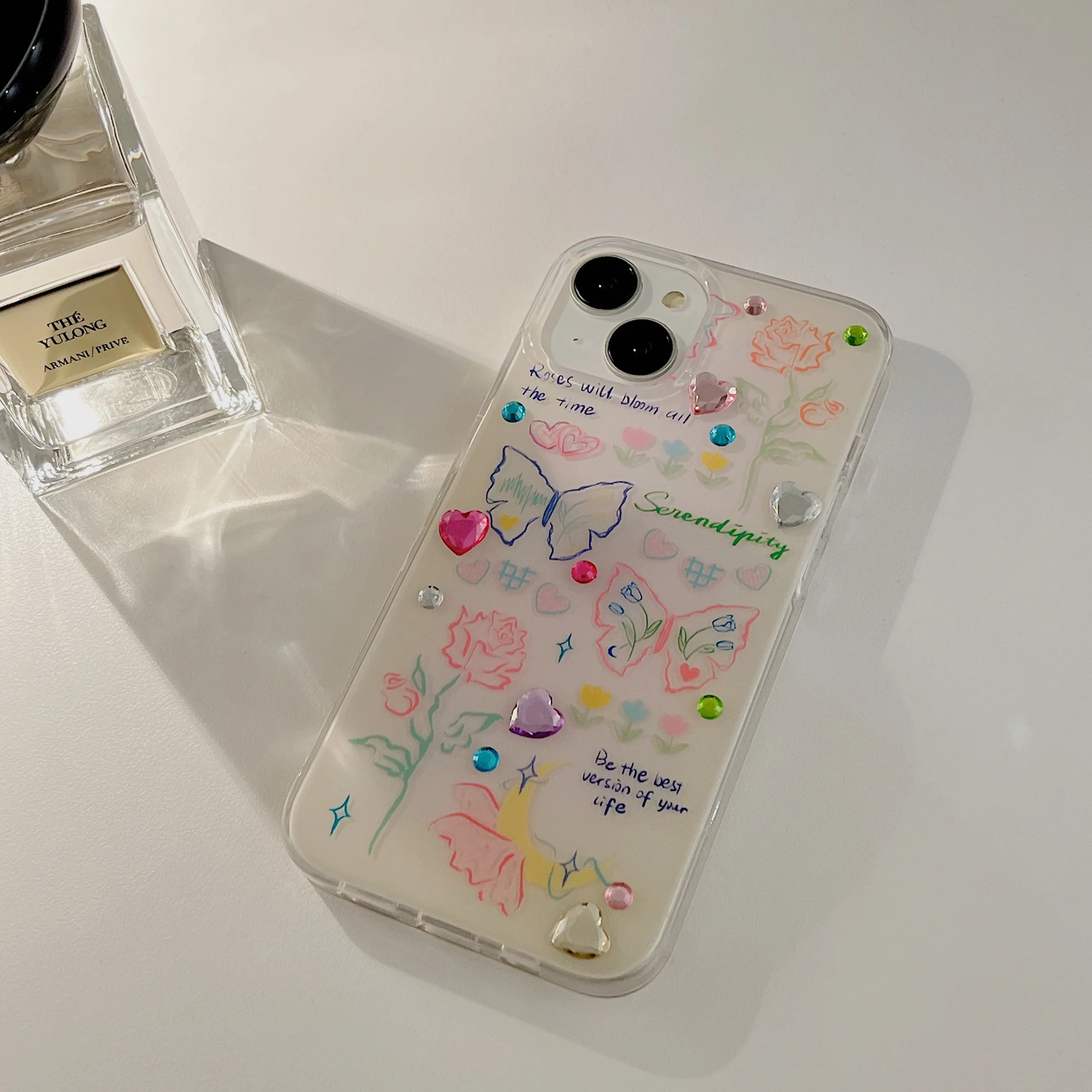 Marker Doodles iPhone Case with 3D stickers