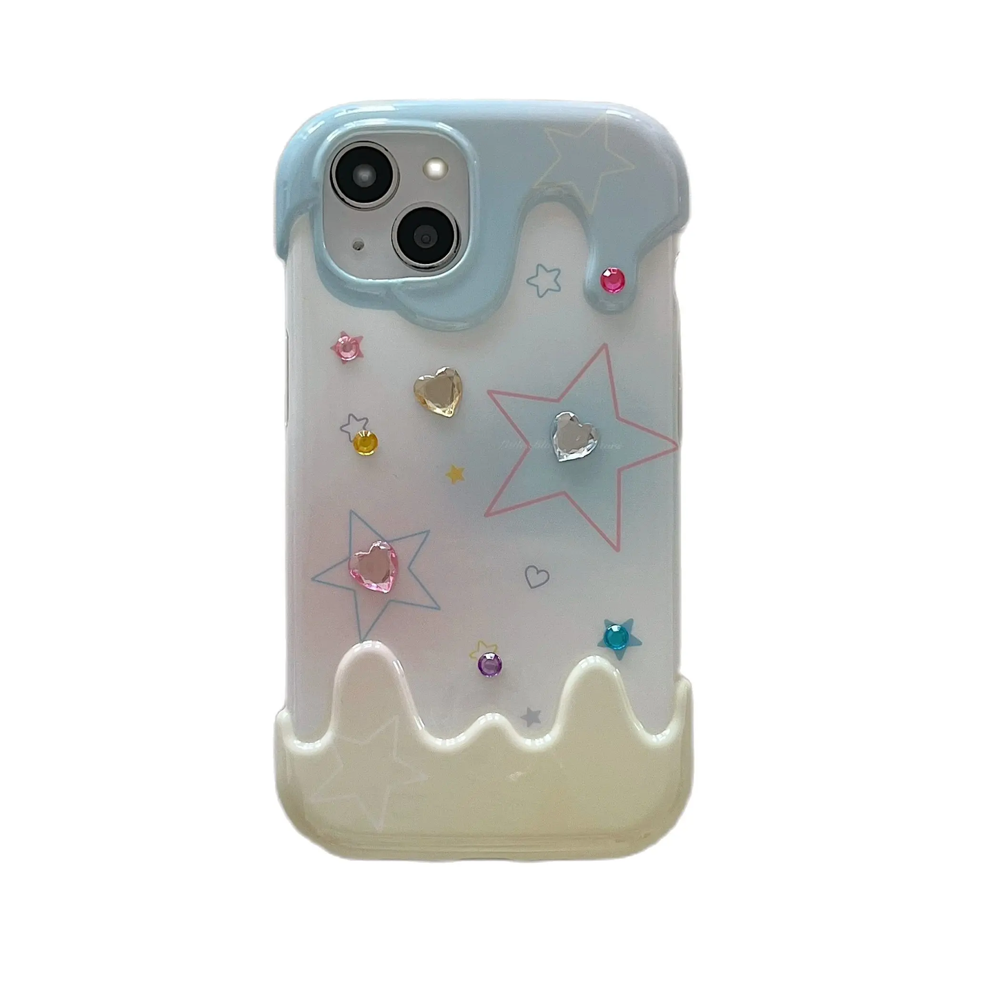 Dripping Ice Cream iPhone Case with 3D stickers