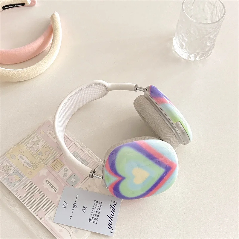 y2k Heart Headphone Covers