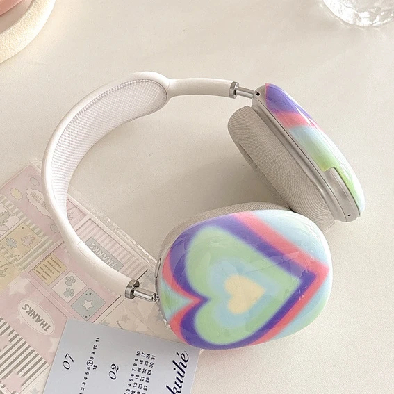 y2k Heart Headphone Covers