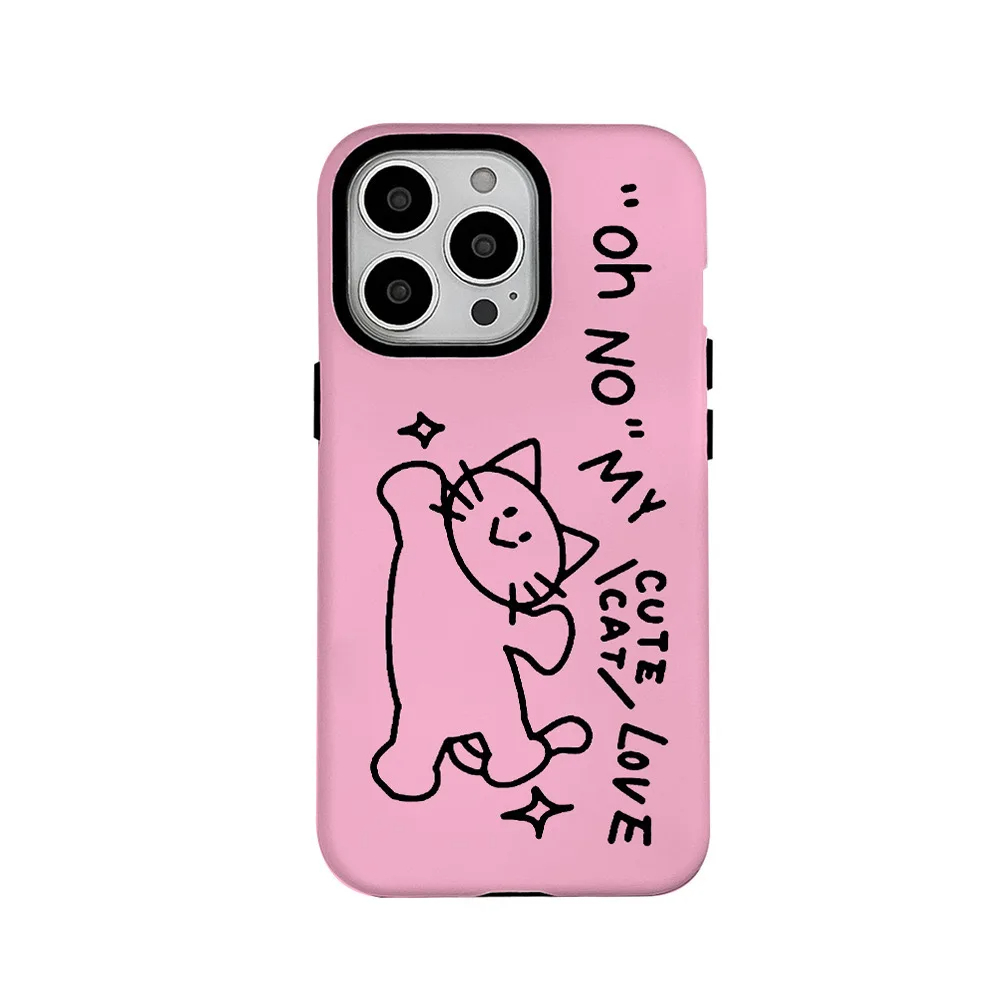 Pink Cat iPhone Case