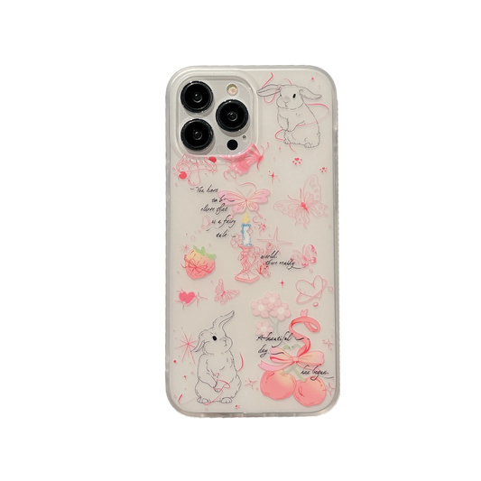 Bunny Doodles iPhone Case