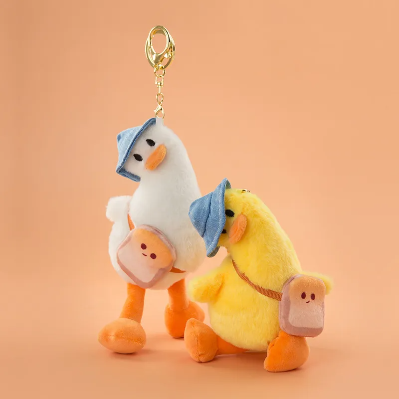 Toast Bag Ducks Plush Keychains (2 Designs)