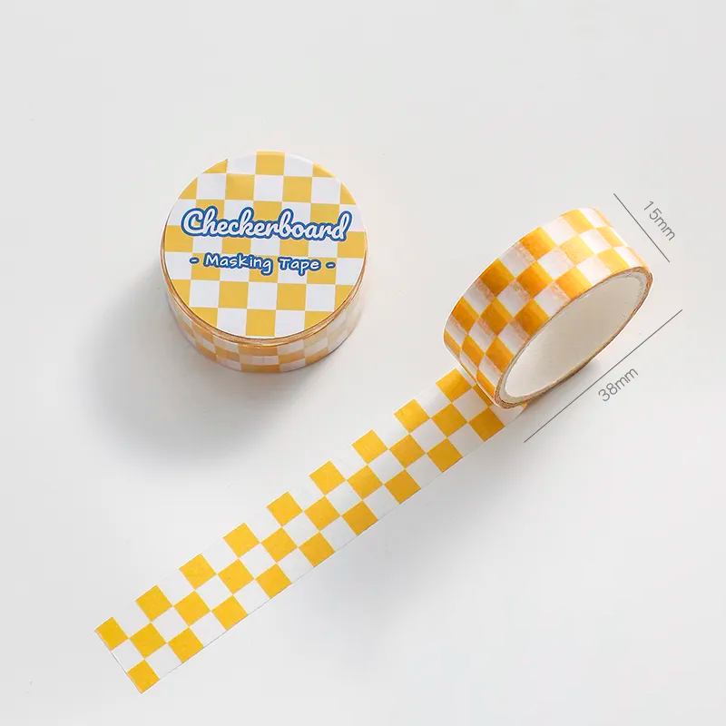 Checkerboard Pattern Masking Tape (6 Colours)