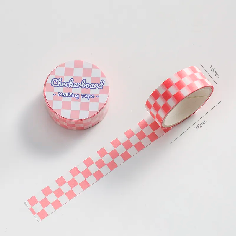 Checkerboard Pattern Masking Tape (6 Colours)