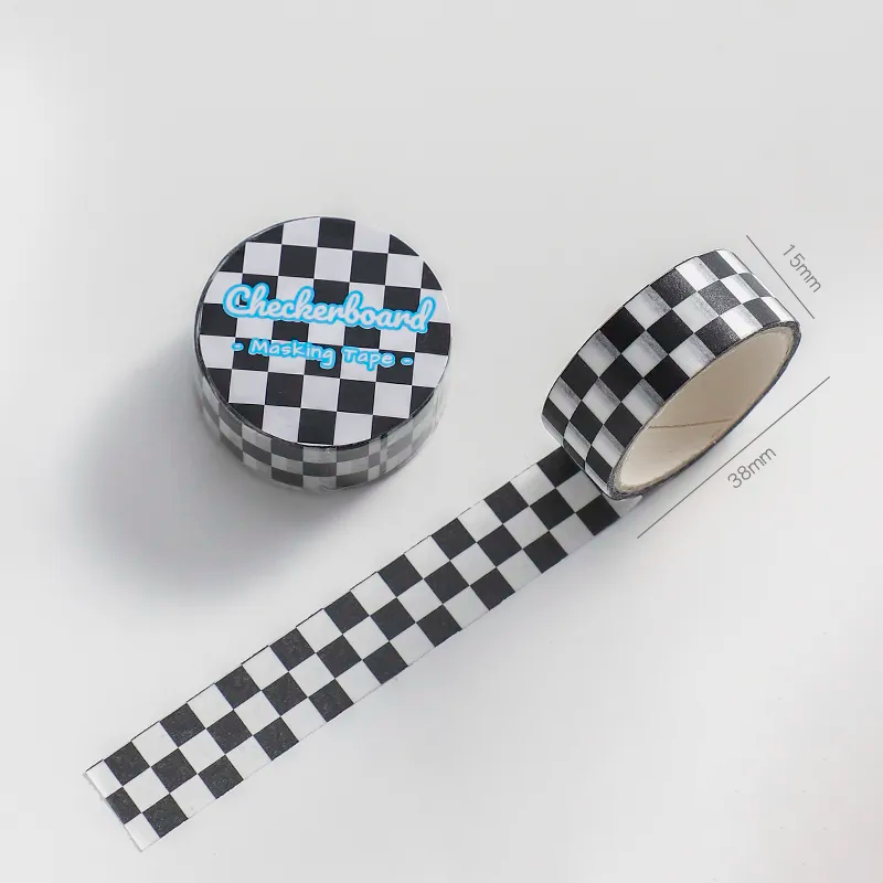 Checkerboard Pattern Masking Tape (6 Colours)