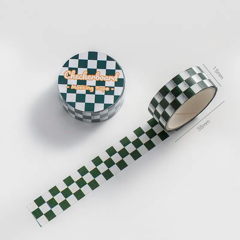 Checkerboard Pattern Masking Tape (6 Colours)