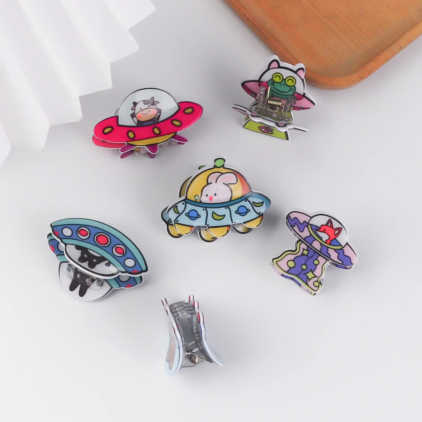 UFO Animals Acrylic Hair Claw Clip (6 Designs)