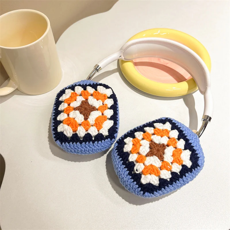 Crochet Granny Square Headphone Covers (3 Designs)