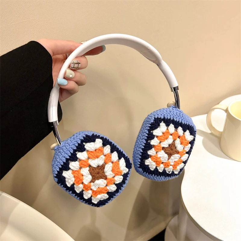 Crochet Granny Square Headphone Covers (3 Designs)