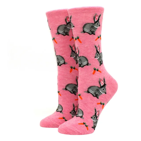 Carrot Bunnies Crew Socks