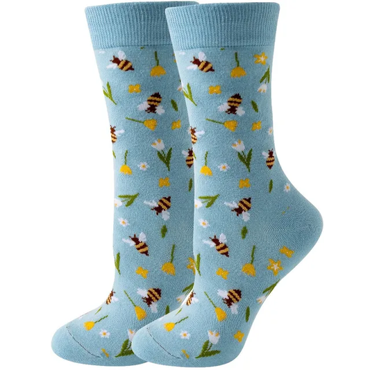 Busy Bees Crew Socks