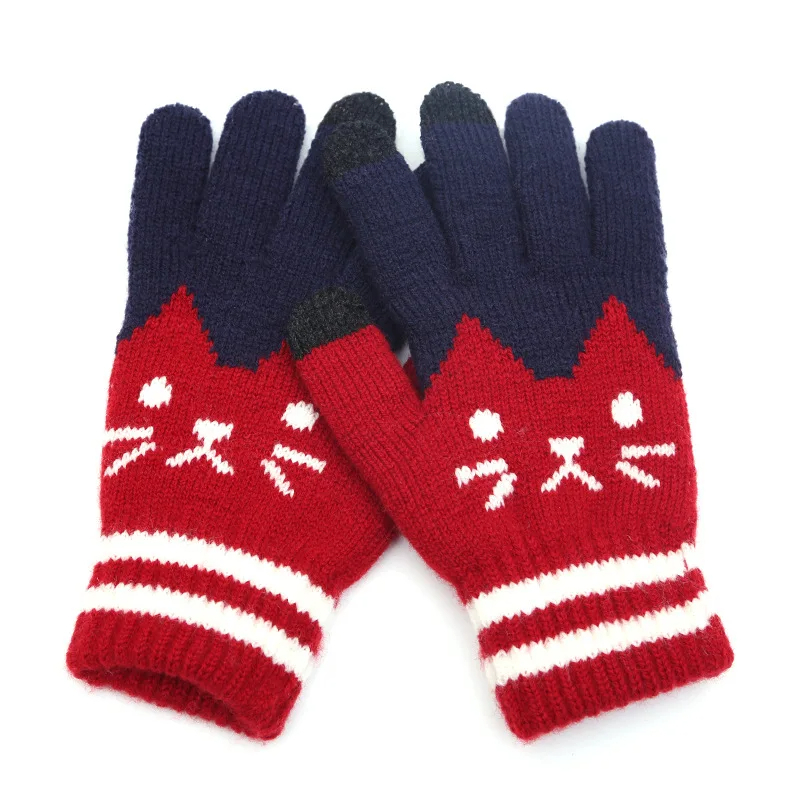 Kitty Cat Face Gloves (3 Colours)