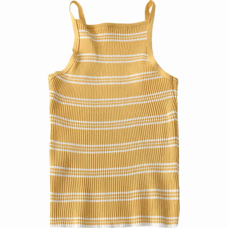 90s Stripe Knit Tank (6 Colours) - Ice Cream Cake