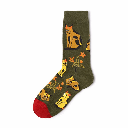 Arty Cat Socks - Ice Cream Cake