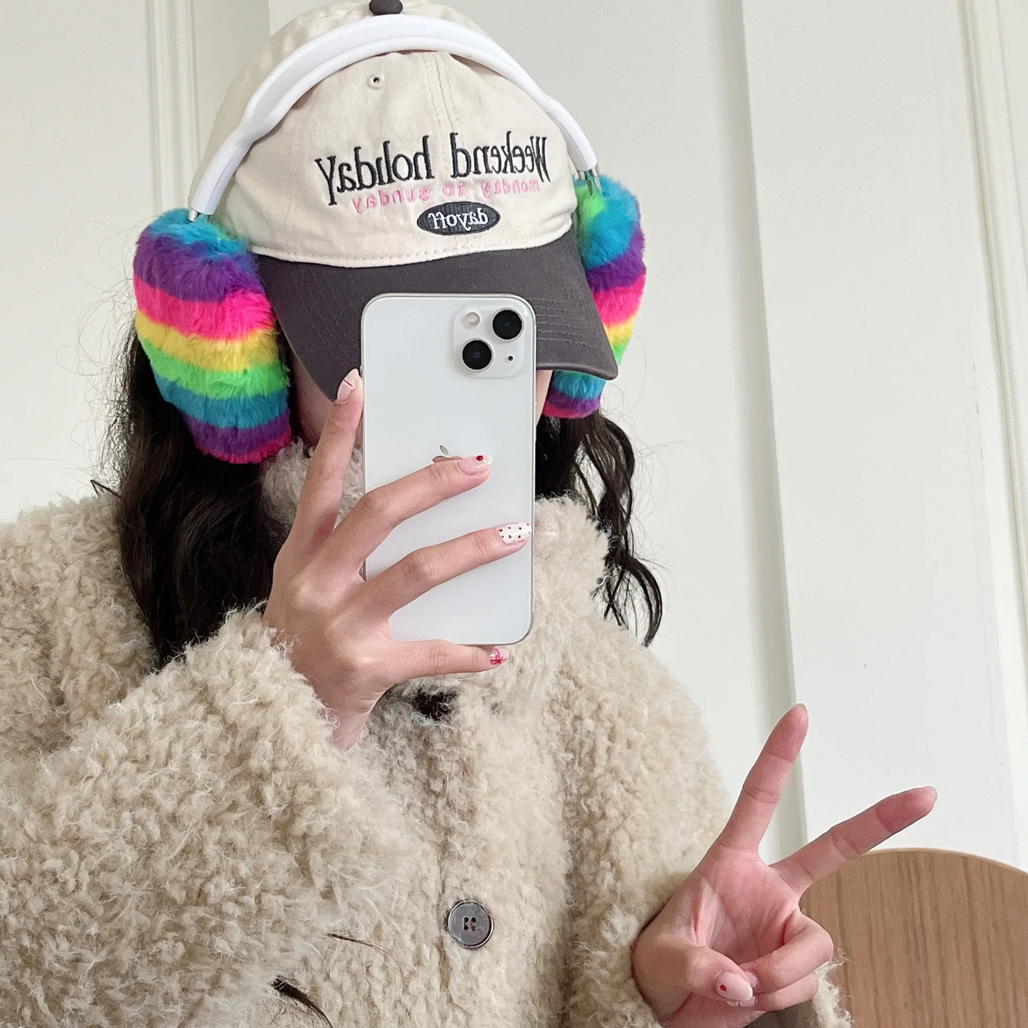 Plush Rainbow Headphone Covers (2 Designs)