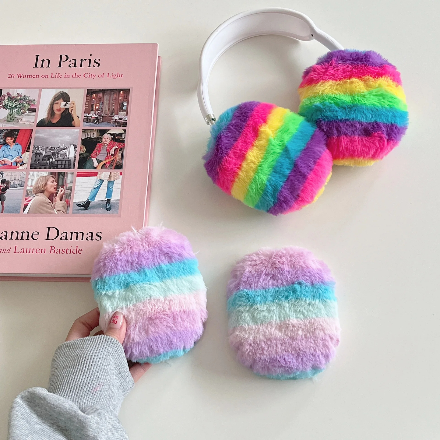 Plush Rainbow Headphone Covers (2 Designs)