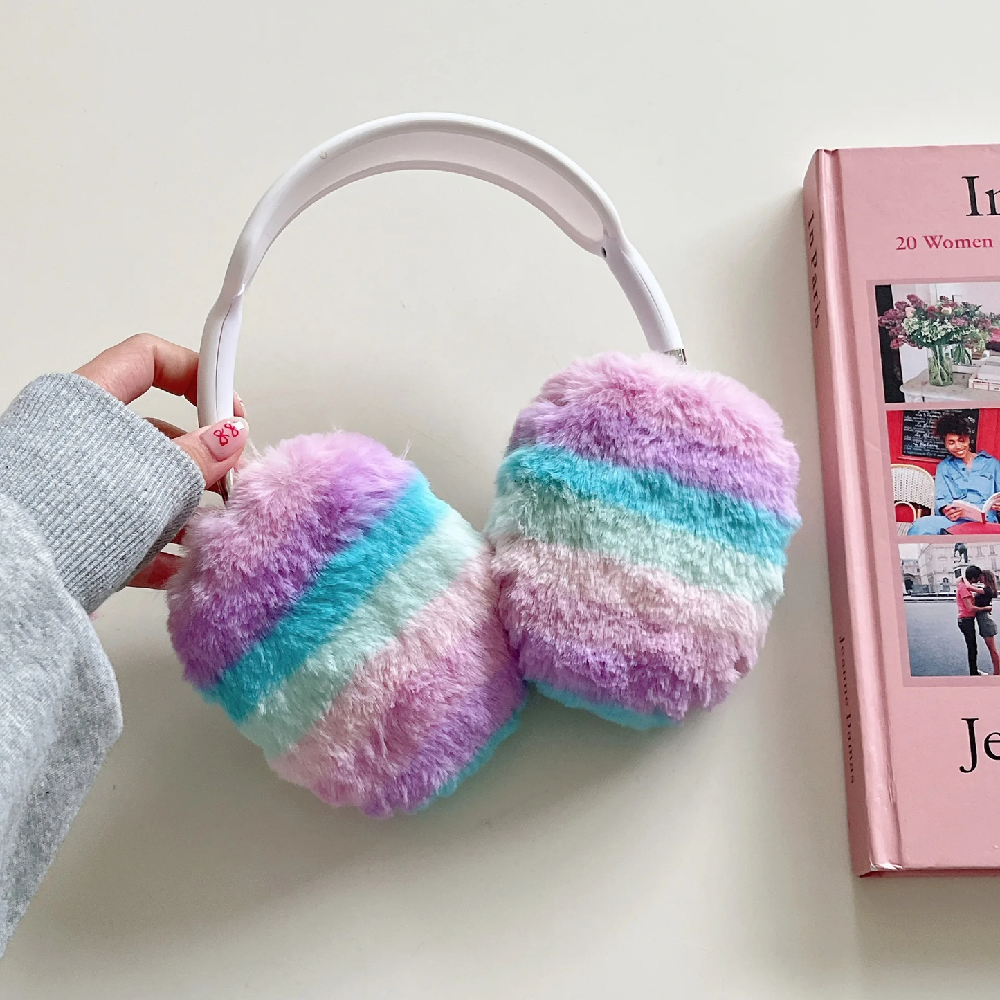 Plush Rainbow Headphone Covers (2 Designs)