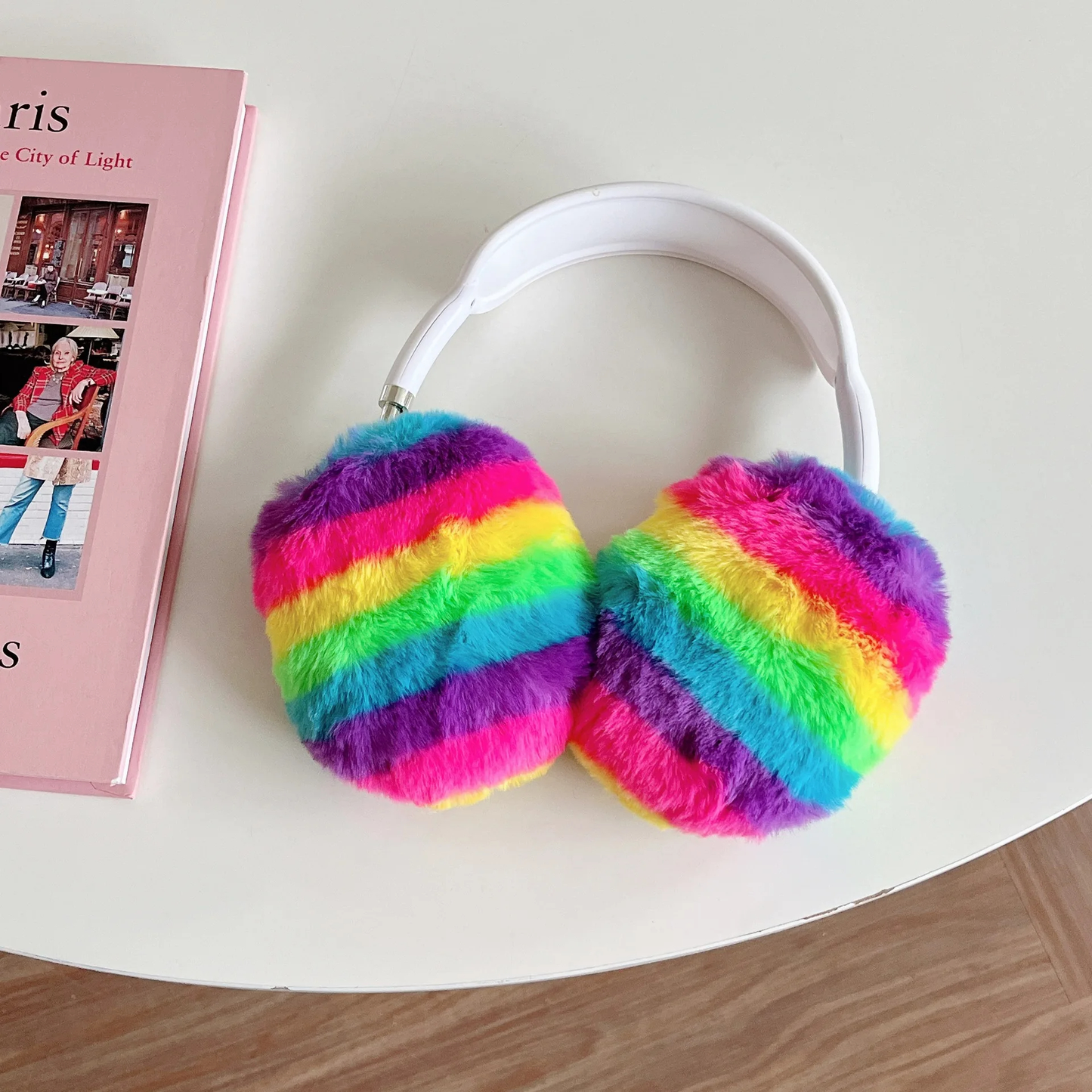 Plush Rainbow Headphone Covers (2 Designs)